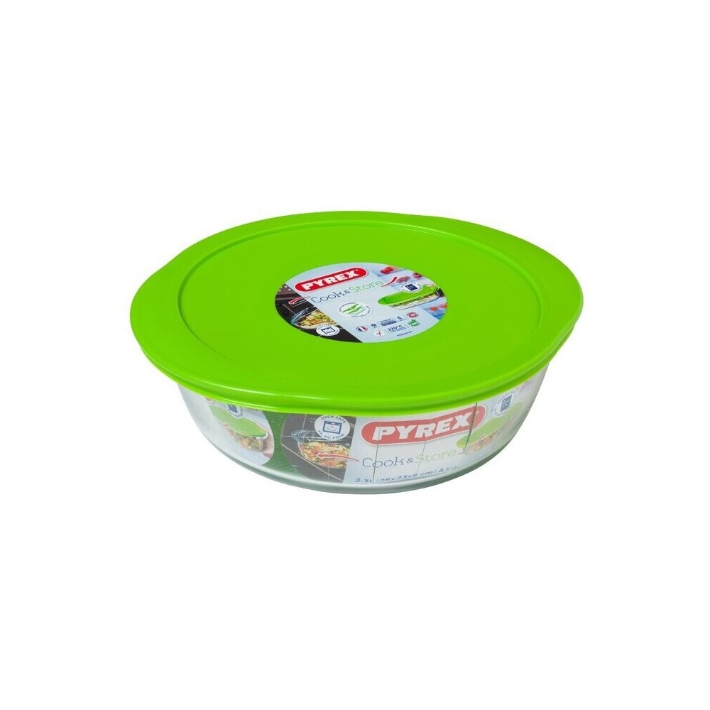 PLAT ROND EN VERRE AVEC COUVERCLE COOK & STORE 2,3L PLAT ROND EN VERRE AVEC COUVERCLE COOK & STORE 2,3L