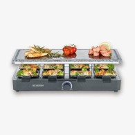 RACLETTE  SEVERIN - 8 PRS AVEC PIERRE DE CUISSON NATURELLE