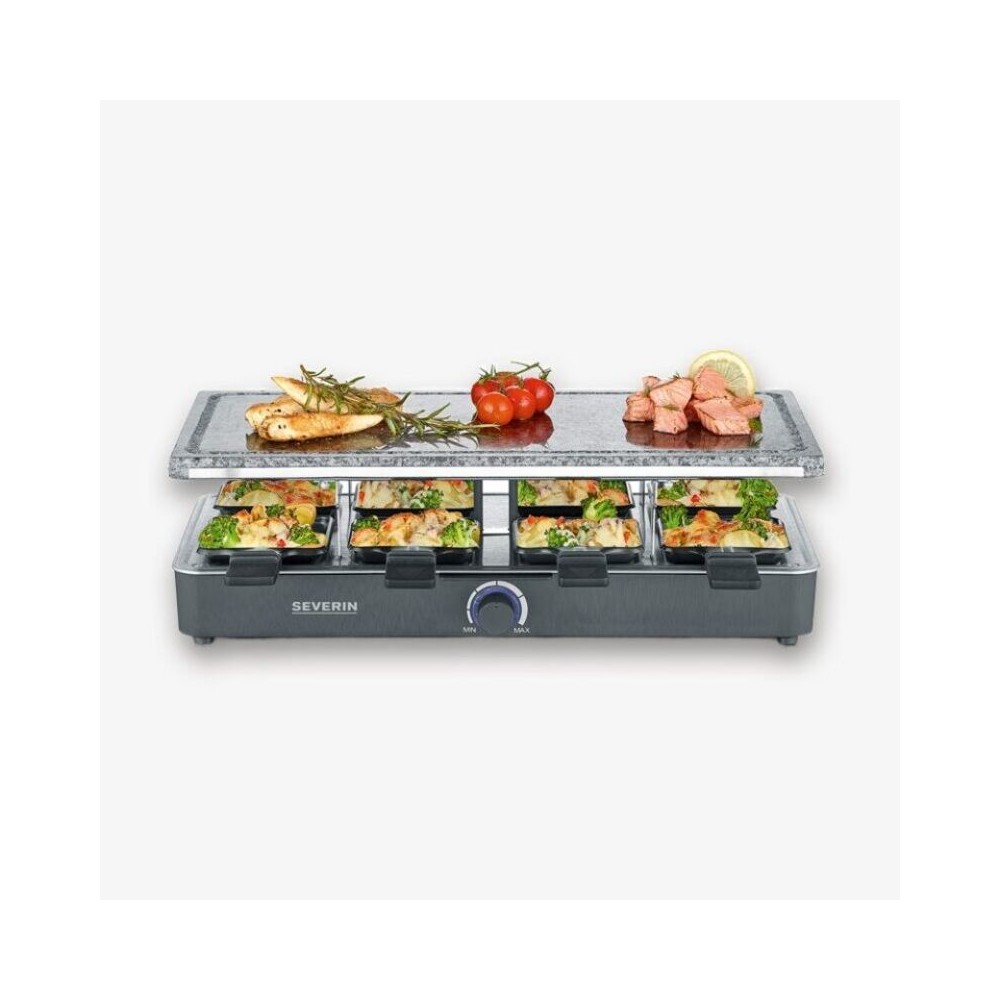 RACLETTE SEVERIN - 8 PRS AVEC PIERRE DE CUISSON NATURELLE RACLETTE SEVERIN - 8 PRS AVEC PIERRE DE CUISSON NATURELLE