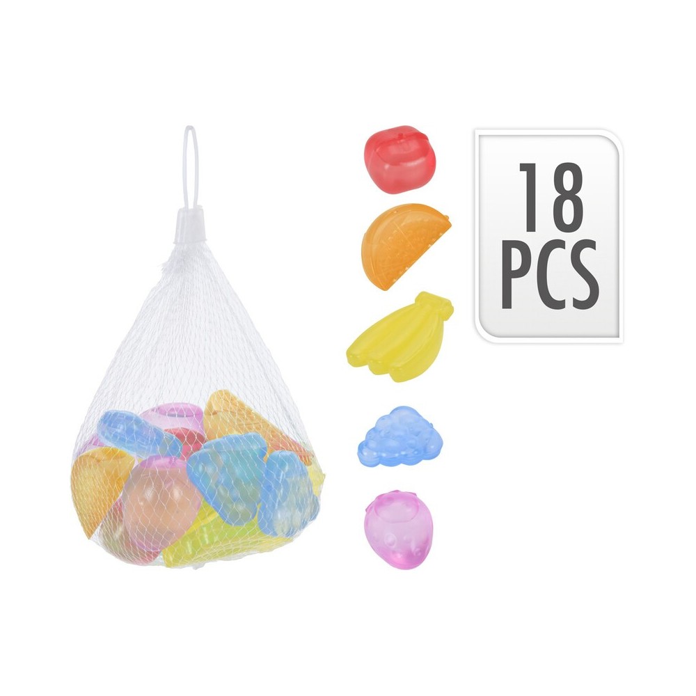 LOT DE 18 PCS GLAÇONS  - FRUITS
