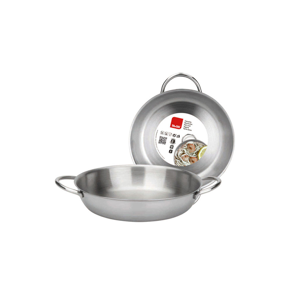 PLAT ROND INOX PRISMA IBILI 16 CM