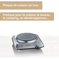 RECHAUD ELECTRIQUE SEVRIN 1 PLAQUE INOX