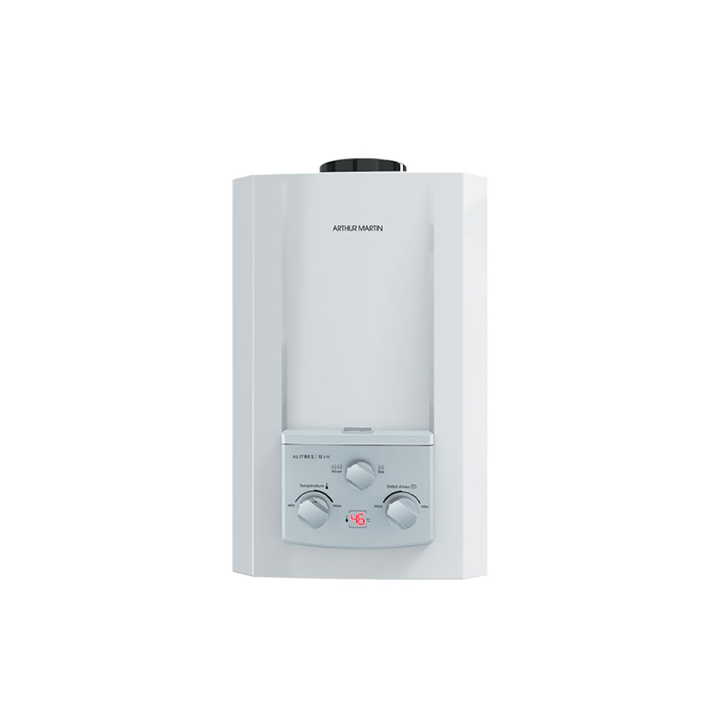 CHAUF-EAU ELEC LED 6L A GAZ ARTHUR MARTIN CHAUF-EAU ELEC LED 6L A GAZ ARTHUR MARTIN