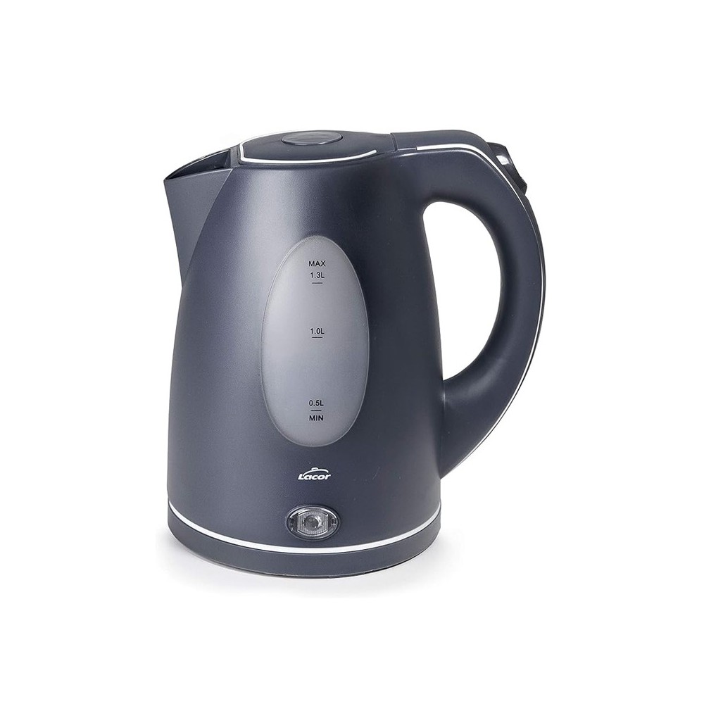 BOUILLOIRE ÉLECTRIQUE LACOR GREY 1.3L-2200W BOUILLOIRE ÉLECTRIQUE LACOR GREY 1.3L-2200W
