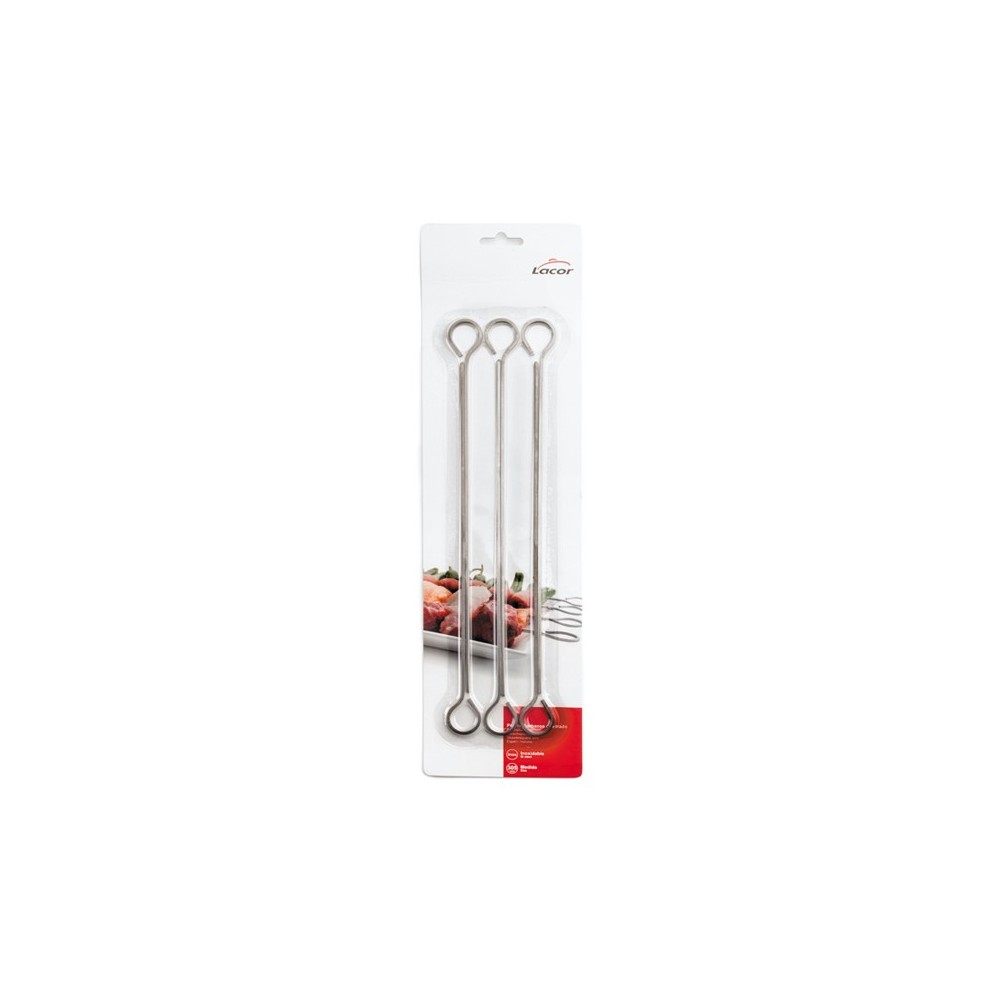 6 BROCHETTES INOX 20 CM LACOR 6 BROCHETTES INOX 20 CM LACOR