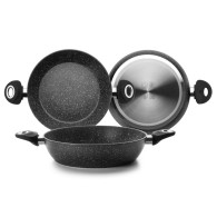 POELE PROFONDE AVEC ANSES MATURA 28 CM