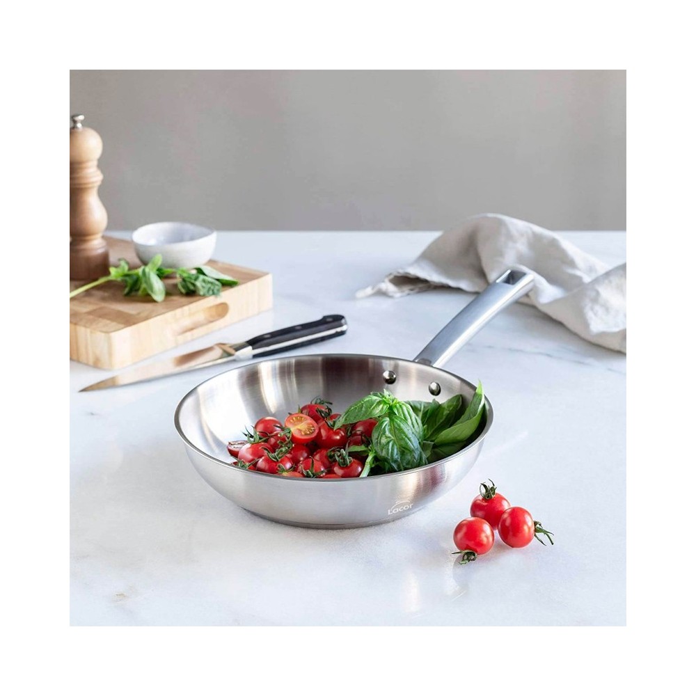 POELE EN INOX LACOR 24 CM