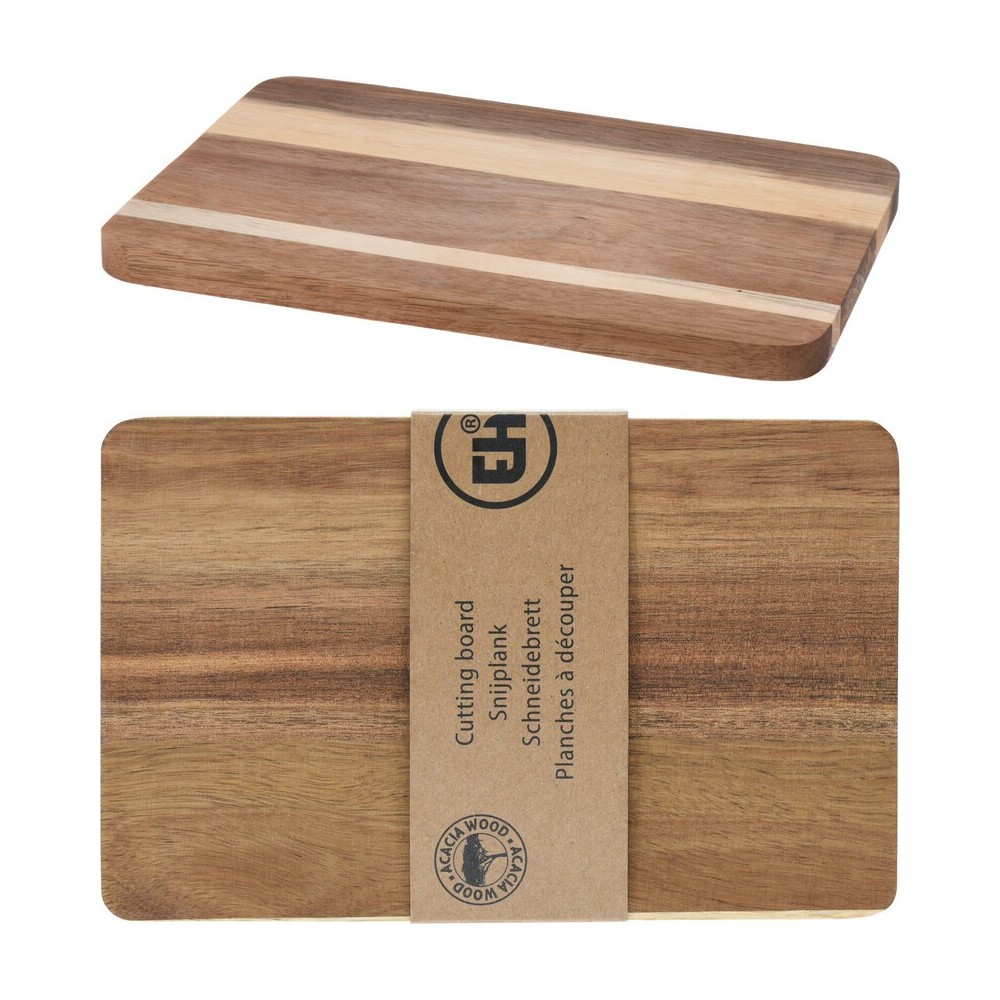 PLANCHE À DÉCOUPER RECTANGULAIRE EN BOIS D'ACACIA 22 X 14 CM