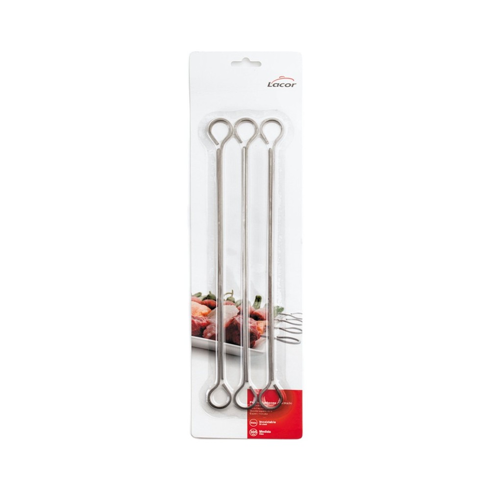 6 BROCHETTES INOX 40.5 CM LACOR 6 BROCHETTES INOX 40.5 CM LACOR