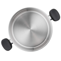 MARMITE INOX+COUV EN VERRE 28CM PRIMARY