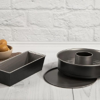SET 3PCS MOULES CAKE EASYBAKE NOIR TEFAL
