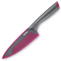 COUTEAU CHEF TITANIUM FRESH KITCHEN TEFAL 15CM + COUVRE-LAME