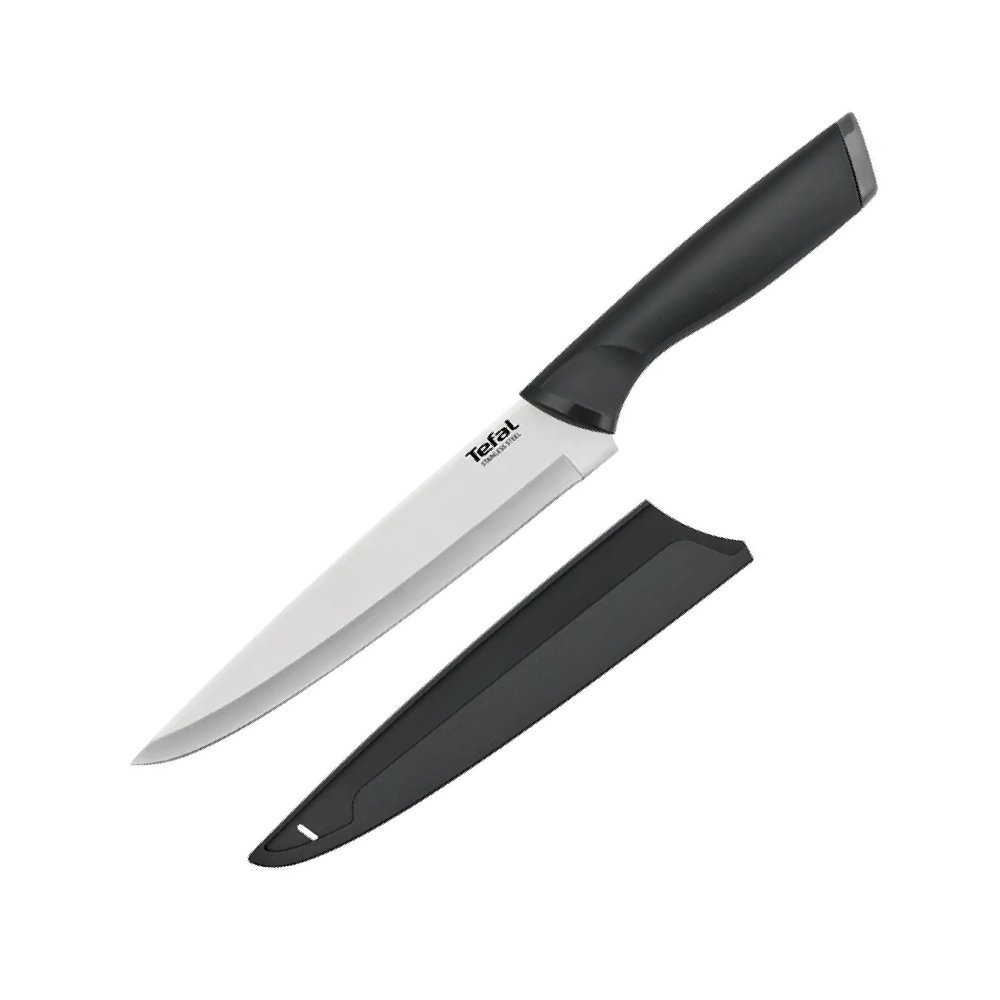 COUTEAU À ÉMINCER INOX 20CM CONFORT TEFAL + COUVRE-LAME