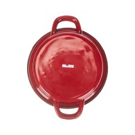 PLAT A OEUF VINTAGE ROUGE IBILI 14 CM