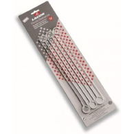 BROCHETTE CARRE EN INOX. 305 MM