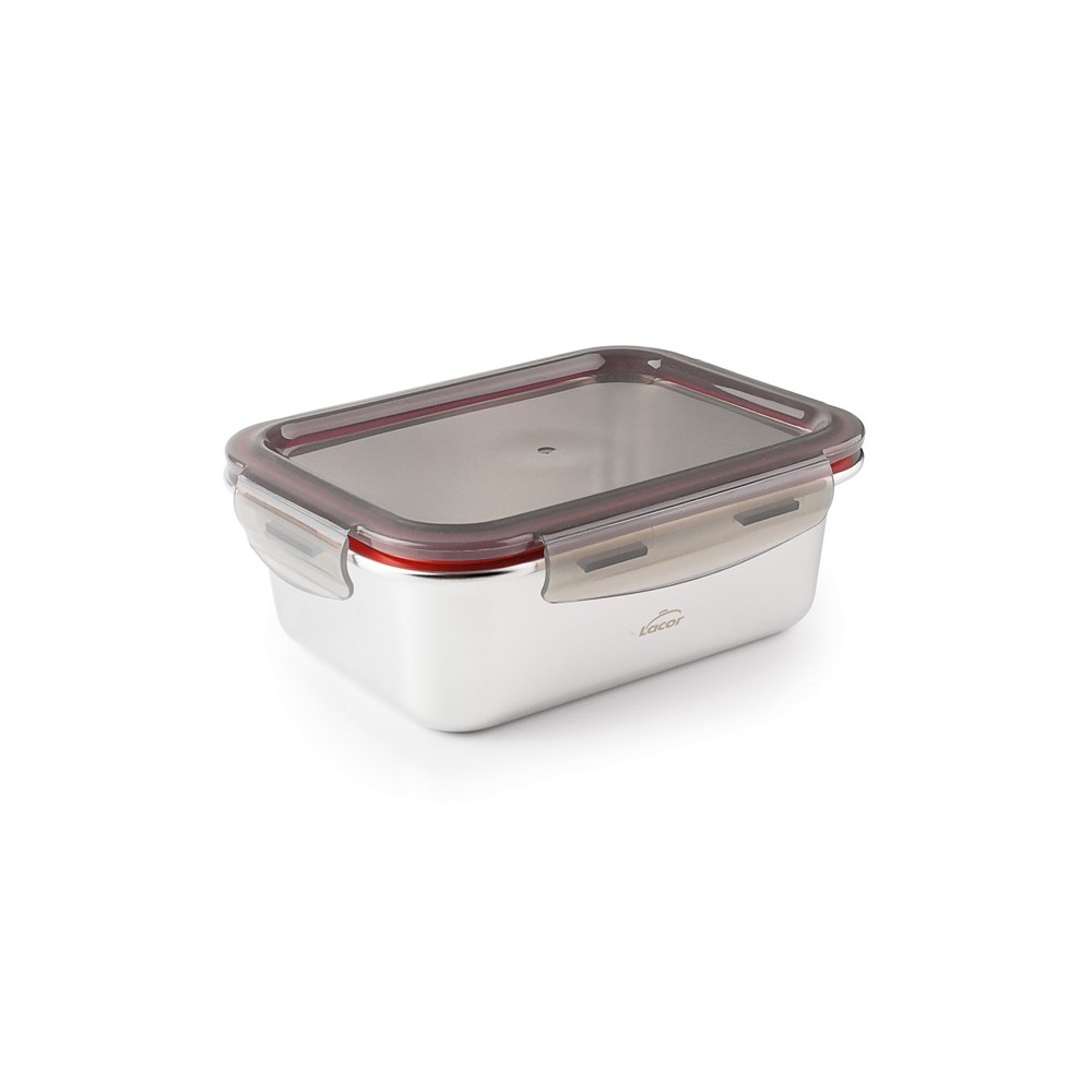 BOITE ALIMENTAIRE RECTANGLE EN INOX LACOR 1200 ML