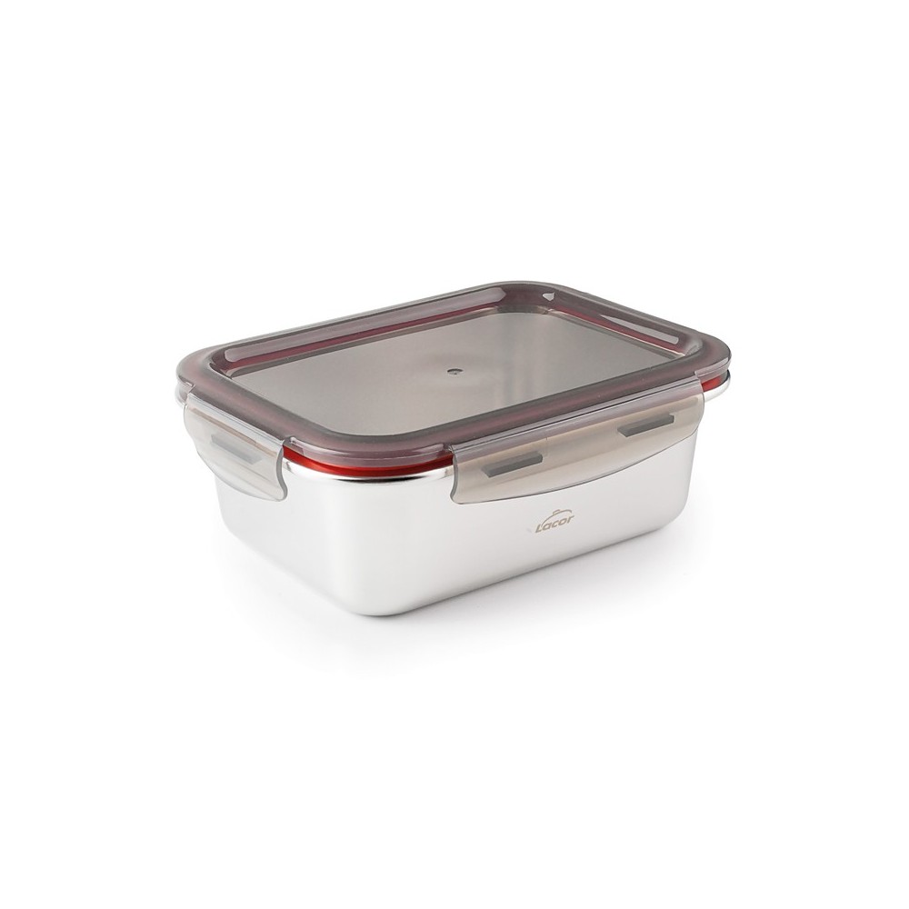 BOITE ALIMENTAIRE RECTANGLE EN INOX LACOR 1800 ML