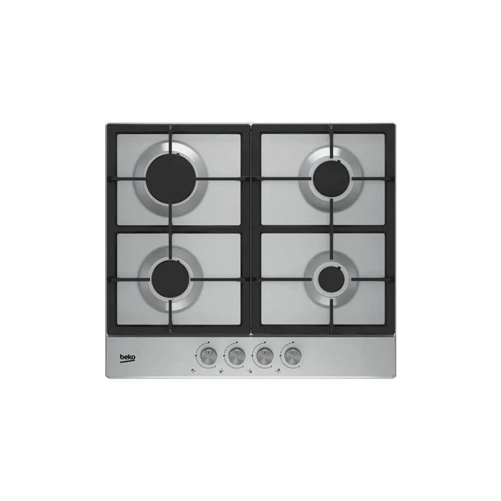 TABLE DE CUISSON ENCASTRABLE BEKO 60 CM INOX 4 FOYERS