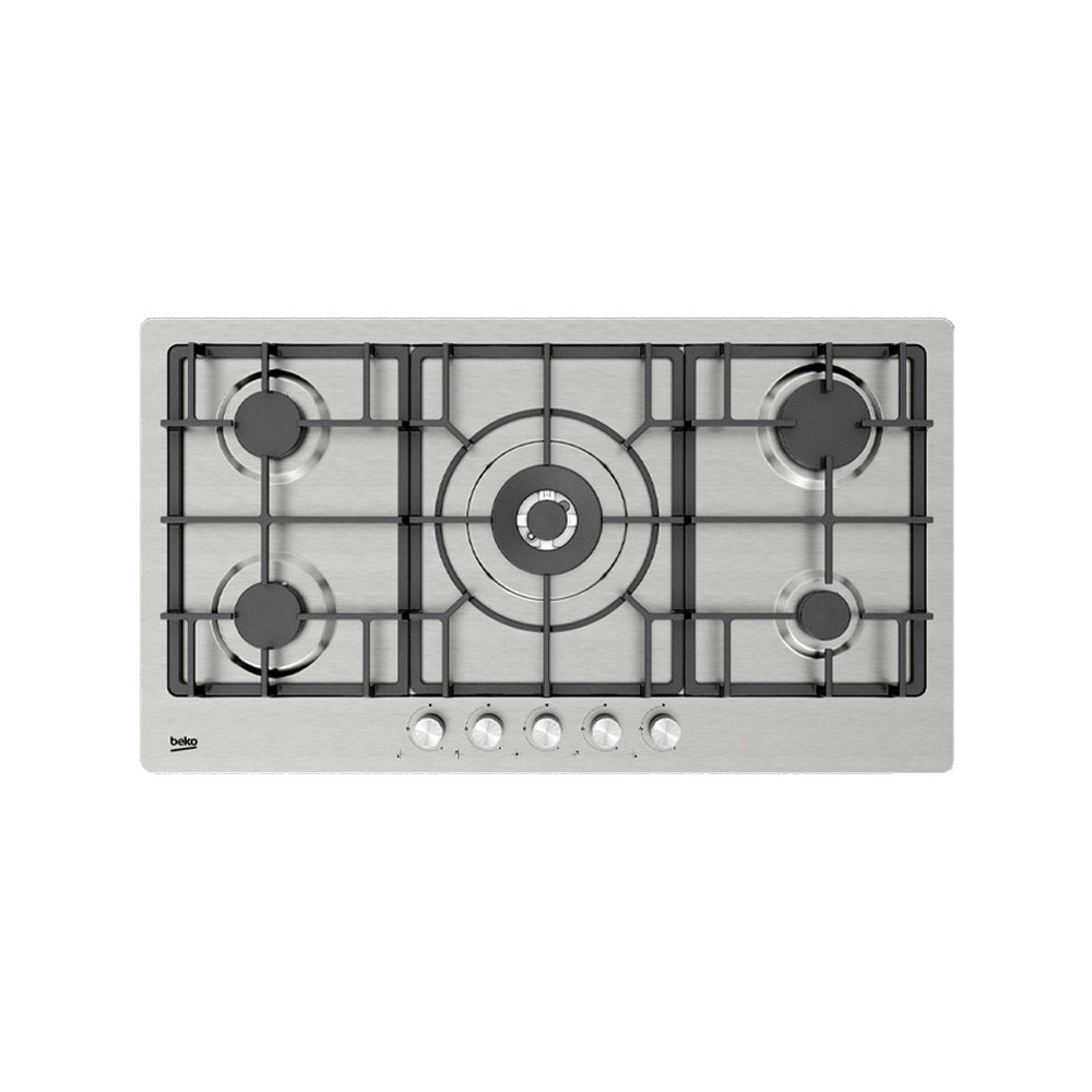 TABLE DE CUISSON BEKO ENCASTRABLE 90 CM INOX 5 FOYERS