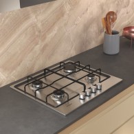 TABLE DE CUISSON WHIRLPOOL ENCASTRABLE 60 CM INOX 4 FOYERS Multilevel Flame