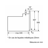 FOUR ELECTRIQUE MULTIFONCTIONS ENCASTRABLE BOSCH SERIE 2 (HBF512BB) NOIR - 60 CM - 66 L