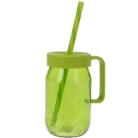 VERRE À BOIRE AVEC COUVERCLE ET PAILLE 370 ML