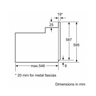 FOUR ELECTRIQUE MULTIFONCTIONS ENCASTRABLE BOSCH SERIE 2 (HBF011) INOX - 60 CM - 66 L