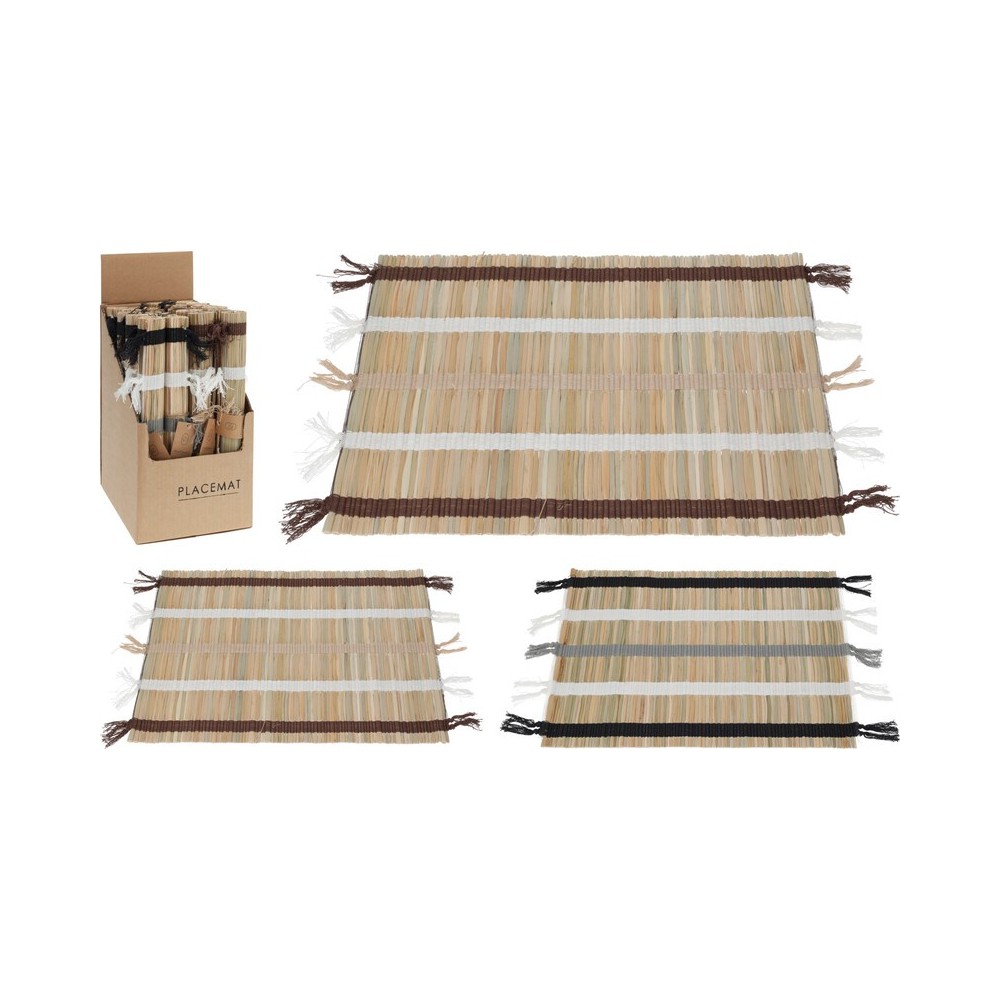 SET DE TABLE RECTANGULAIRE 35X45CM 2ASS À RAYURES SET DE TABLE RECTANGULAIRE 35X45CM 2ASS À RAYURES