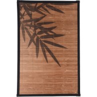 SET DE TABLE RECTANGULAIRE EN BAMBOU 45X30CM  FEUILLES