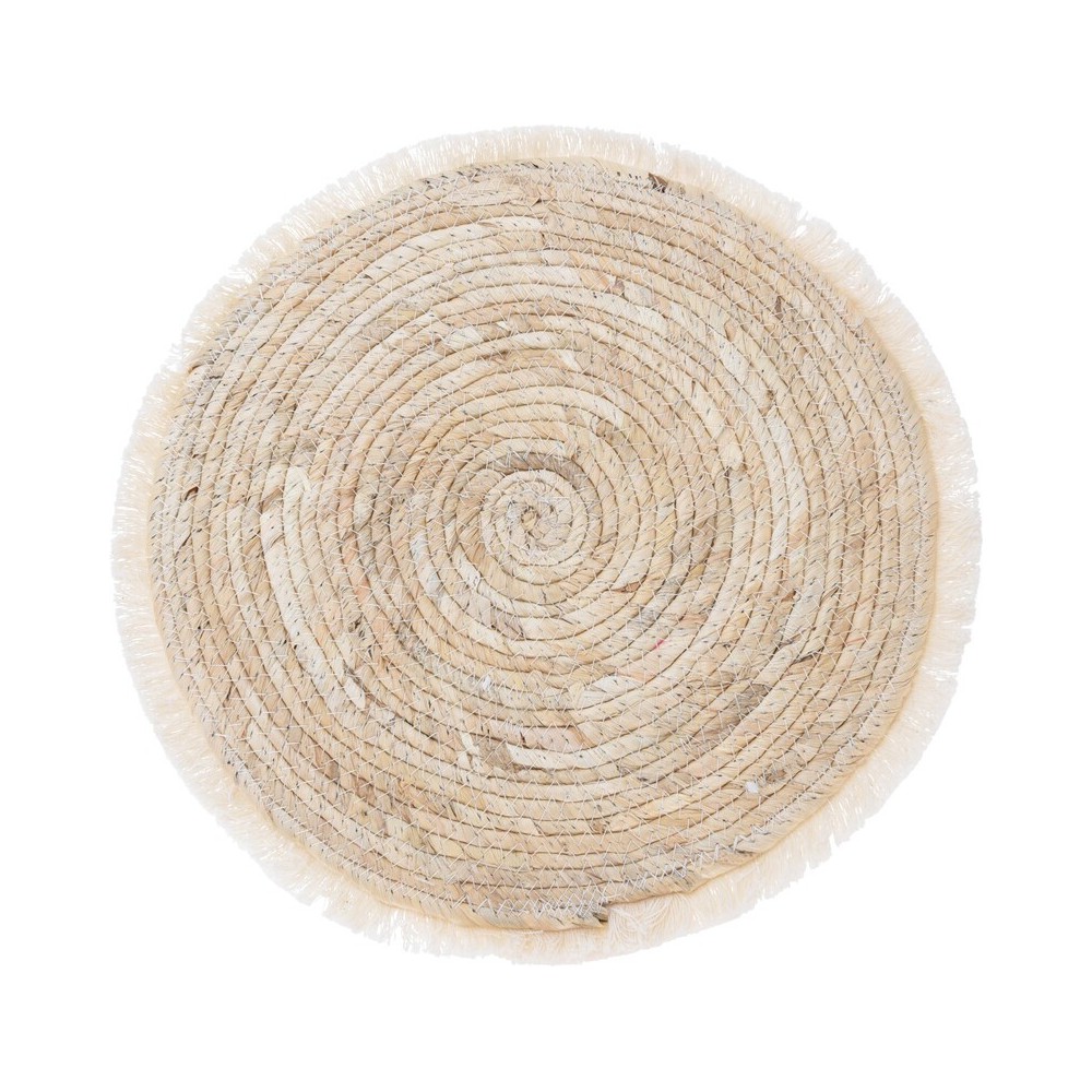 SET DE TABLE ROND 38CM NATUREL