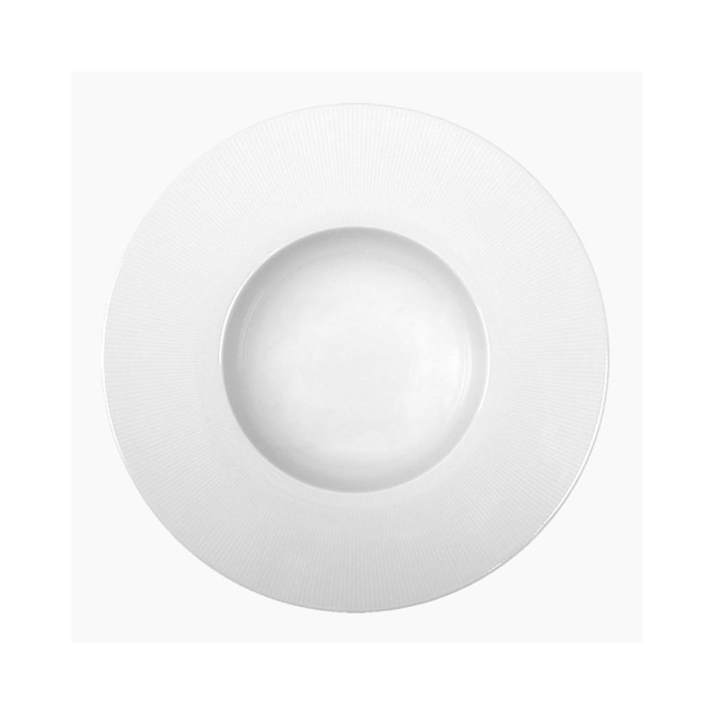 ASSIETTE CREUSE ROND 29CM - BLANC