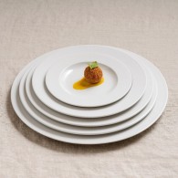 ASSIETTE PLATE ROND 33 CM - BLANC