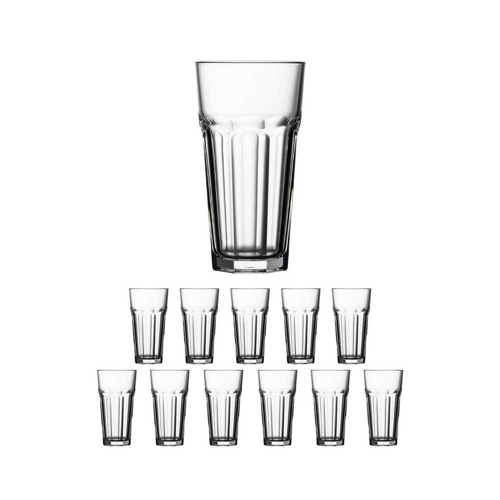 12 VERRES PASABAHCE "CASABLANCA" 36,5 CL TRANSPARENTS