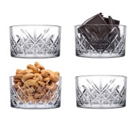 4 COUPELLES RONDES PASABAHCE "TIMELESS" TRANSPARENT 25 CL - 9 CM Ø