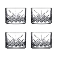 4 COUPELLES CARRÉES PASABAHCE "TIMELESS" 23,5 CL - 8x8 CM TRANSPARENTS