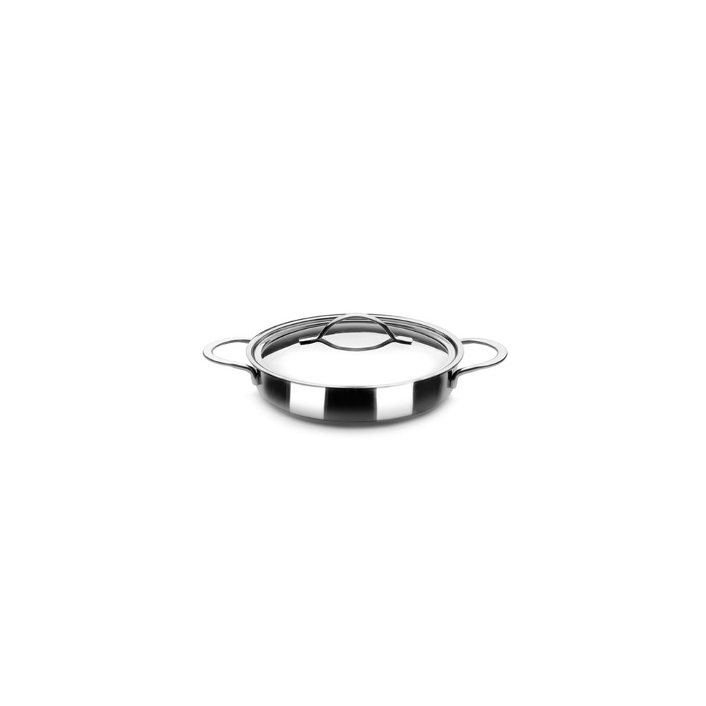 PLAT ROND AVEC COUVERCLE INOX IBILI "NOAH" 18 CM