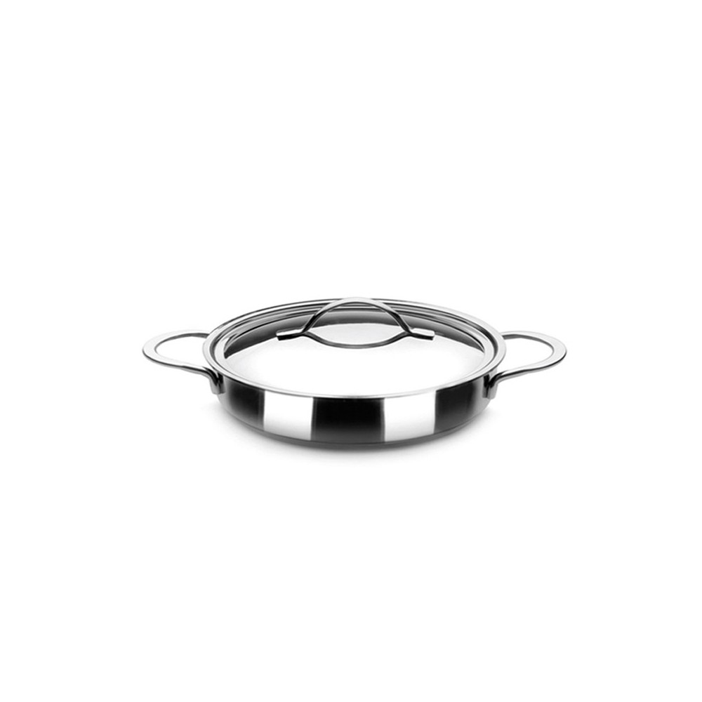 PLAT ROND AVEC COUVERCLE INOX IBILI "NOAH" 24 CM PLAT ROND AVEC COUVERCLE INOX IBILI "NOAH" 24 CM