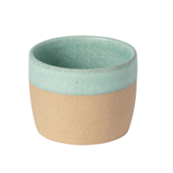 TASSE LUNGO EN GRES JAUNE ARENITO TURQUOISE