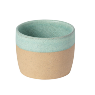 TASSE LUNGO EN GRES JAUNE ARENITO TURQUOISE