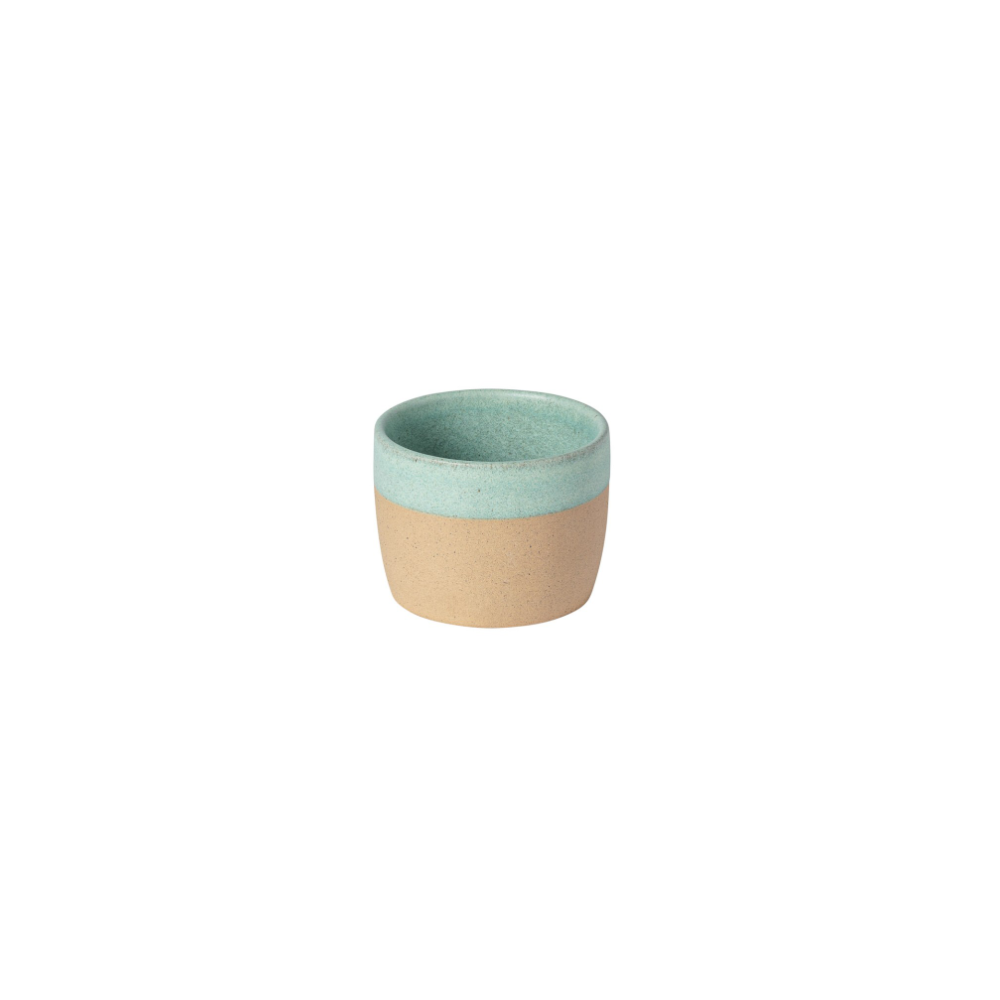 TASSE LUNGO EN GRES JAUNE ARENITO TURQUOISE TASSE LUNGO EN GRES JAUNE ARENITO TURQUOISE