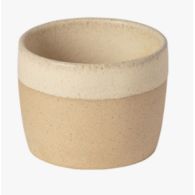 TASSE LUNGO EN GRES JAUNE ARENITO BEIGE