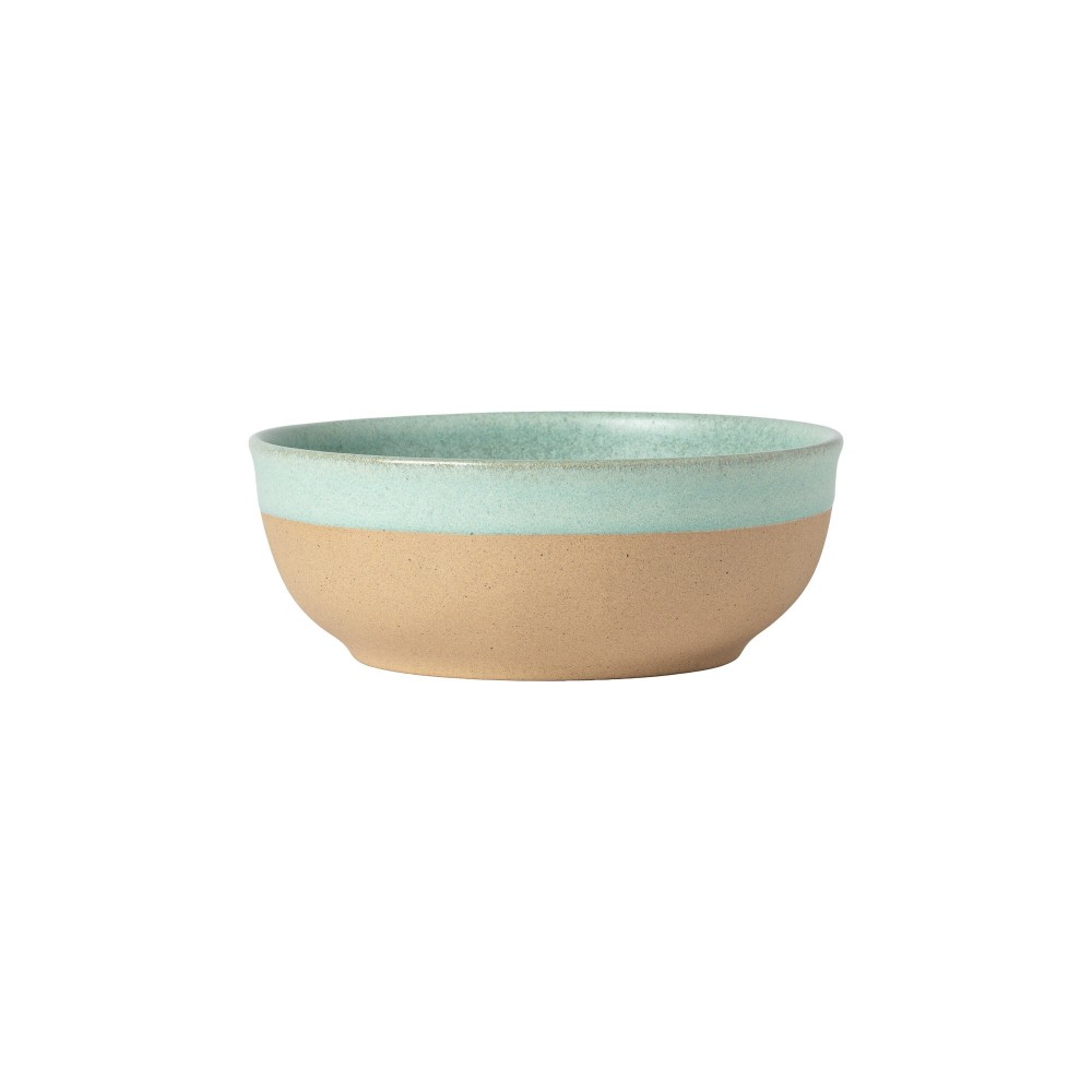 BOL EN GRES JAUNE ARENITO TURQUOISE 18 CM BOL EN GRES JAUNE ARENITO TURQUOISE 18 CM
