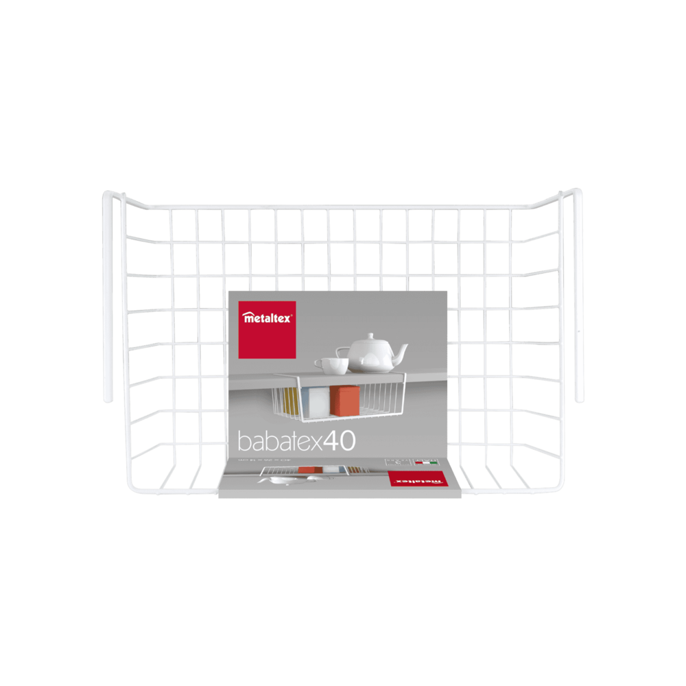 PANIER SOUS ÉTAGÈRE BABATEX 40 CM METALTE PANIER SOUS ÉTAGÈRE BABATEX 40 CM METALTE