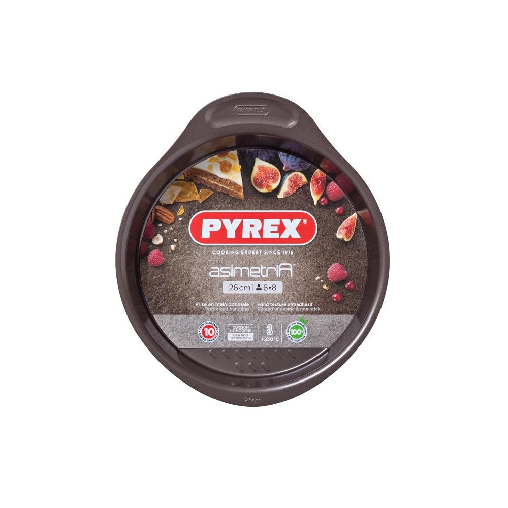MOULE À GÂTEAU EN MÉTAL PYREX 26 CM, MARRON MOULE À GÂTEAU EN MÉTAL PYREX 26 CM, MARRON