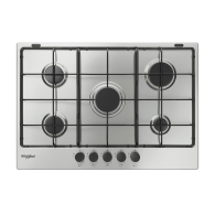 TABLE DE CUISSON WHIRLPOOL ENCASTRABLE 75 CM INOX 5 FOYERS