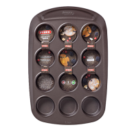 MOULE À 12 MUFFINS 6,50 CM PYREX ASIMETRIA